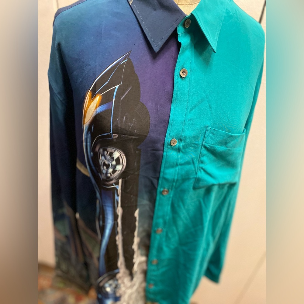 LANVIN BATMAN ASYMMETRICAL SHIRT - Picture 6 of 11